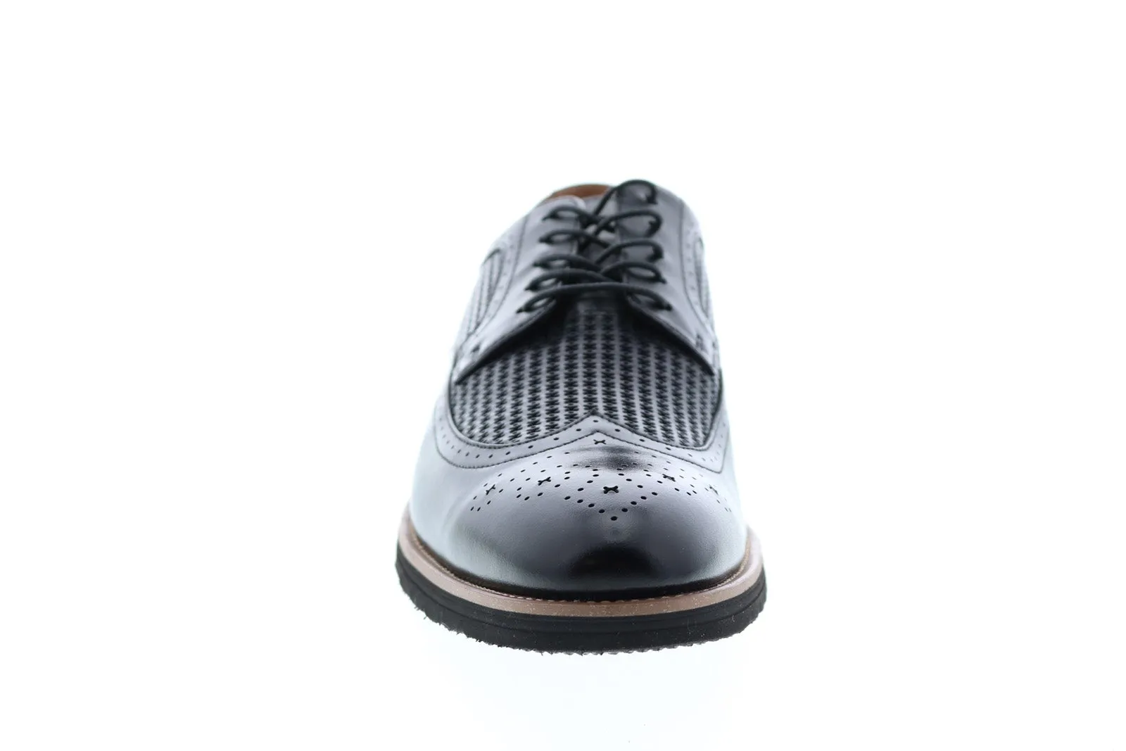 Stacy Adams Emile Leather Wingtip Oxfords Shoes - Black style freedom
