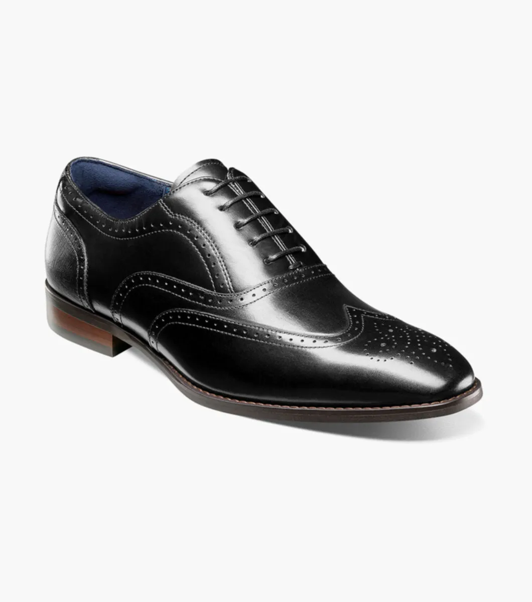 Stacy Adams KAINE  Wingtip Oxford - Black sleek design