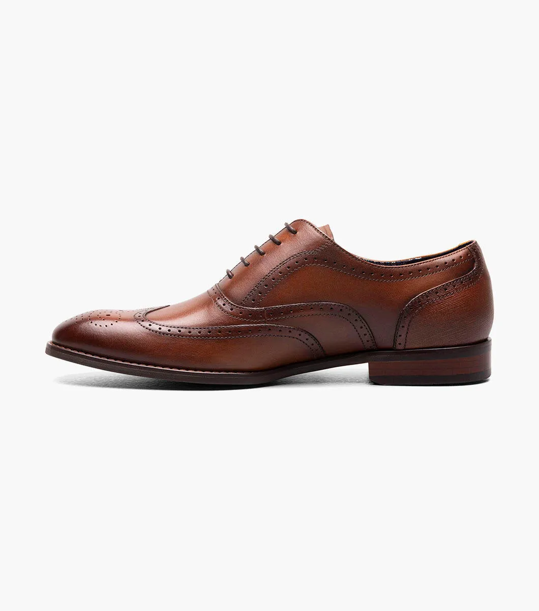 Stacy Adams KAINE  Wingtip Oxford - Cognac stylish choice