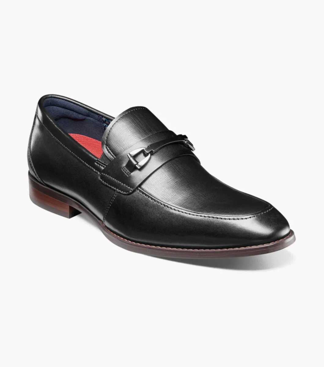 Stacy Adams KAYLOR  Moc Toe Bit Slip On - Black work smart