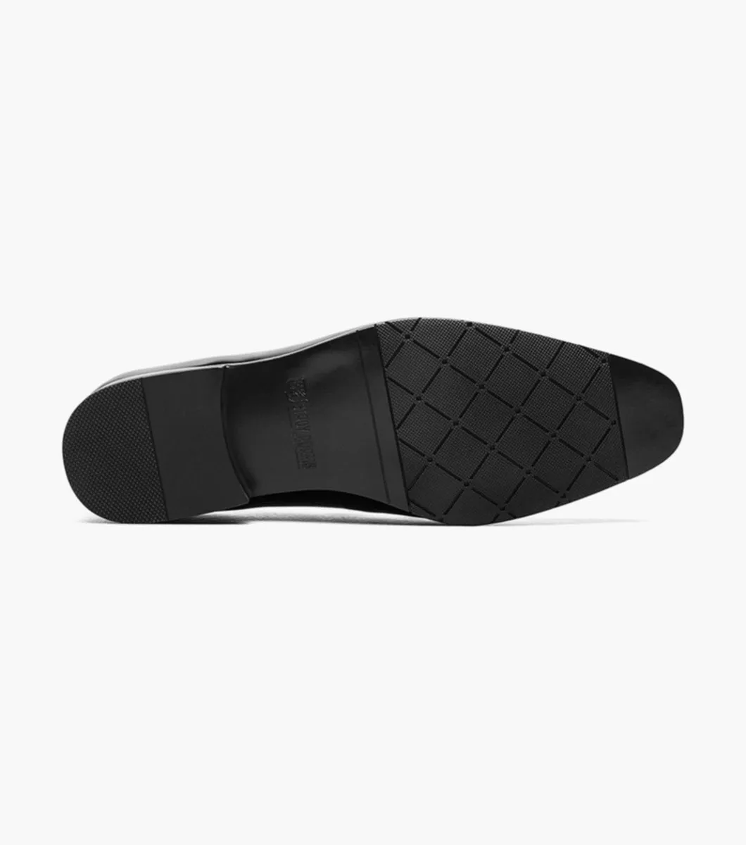Stacy Adams Phoenix  Plain Toe Tassel Slip On - Black date night