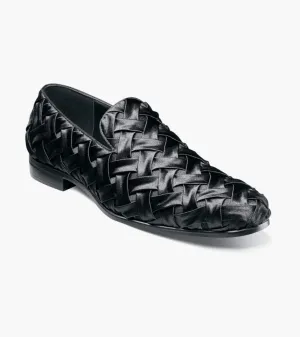 Stacy Adams SAVOIR  Plain Toe Satin Slip On - Black neutral base