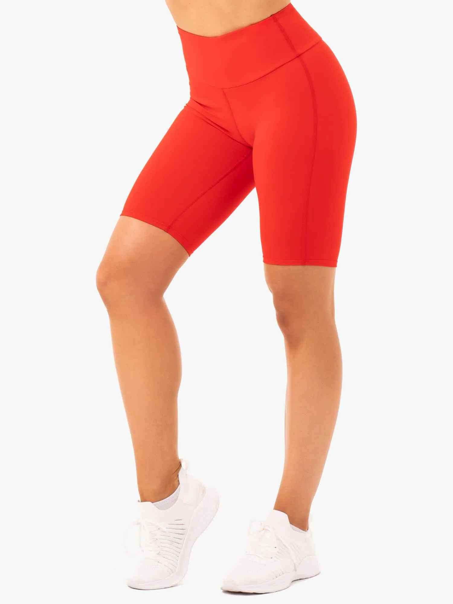 Staples Bike Shorts - Red athletic gear
