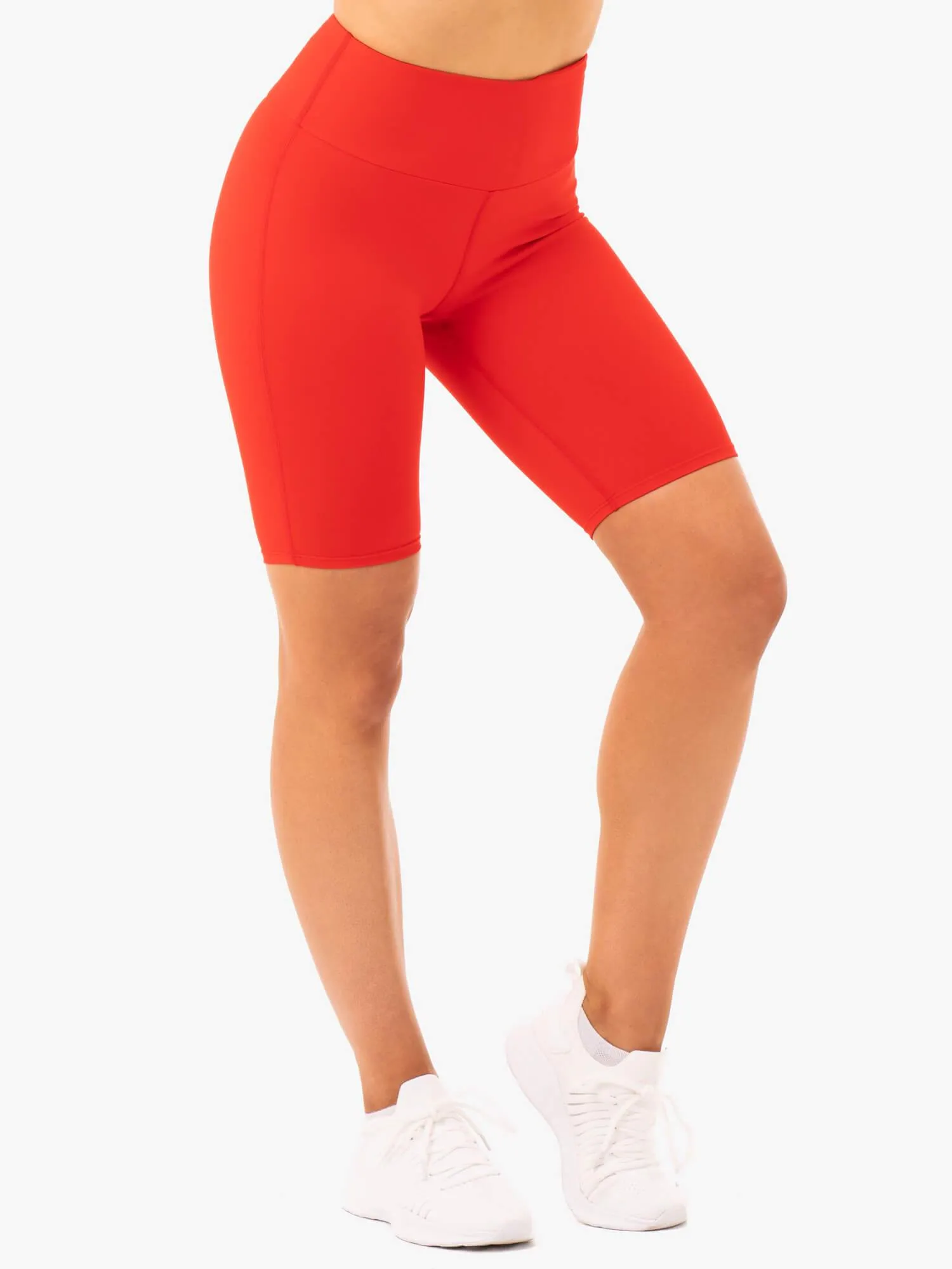 Staples Bike Shorts - Red jogging gear