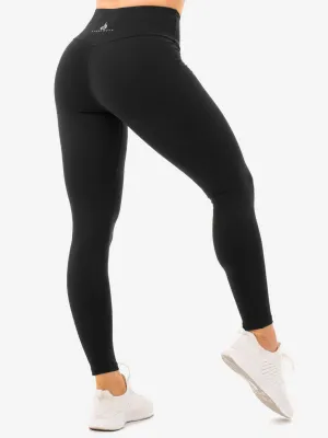 Staples High Waisted Leggings - Black Durable fit
