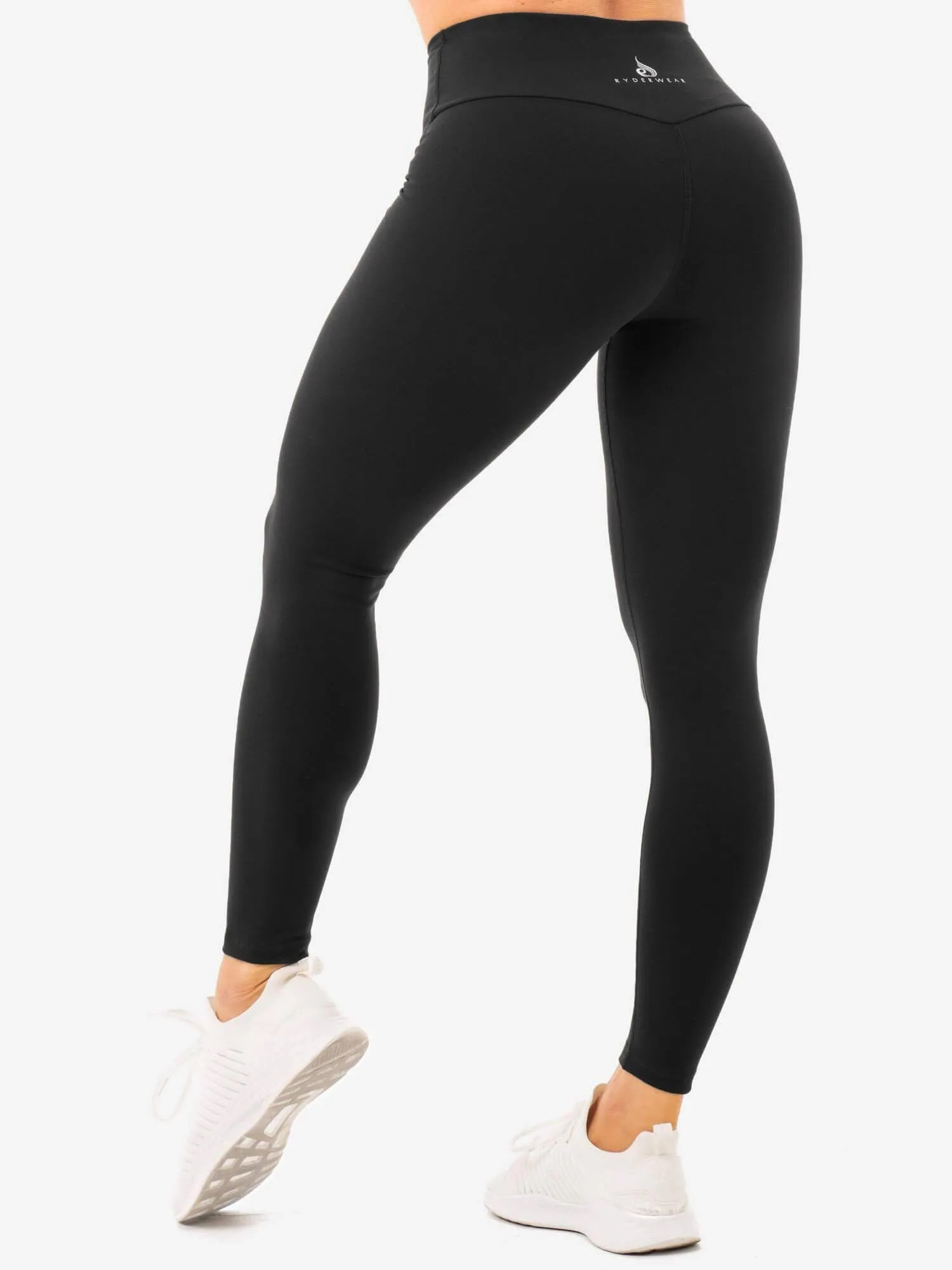 Staples High Waisted Leggings - Black Quick dry