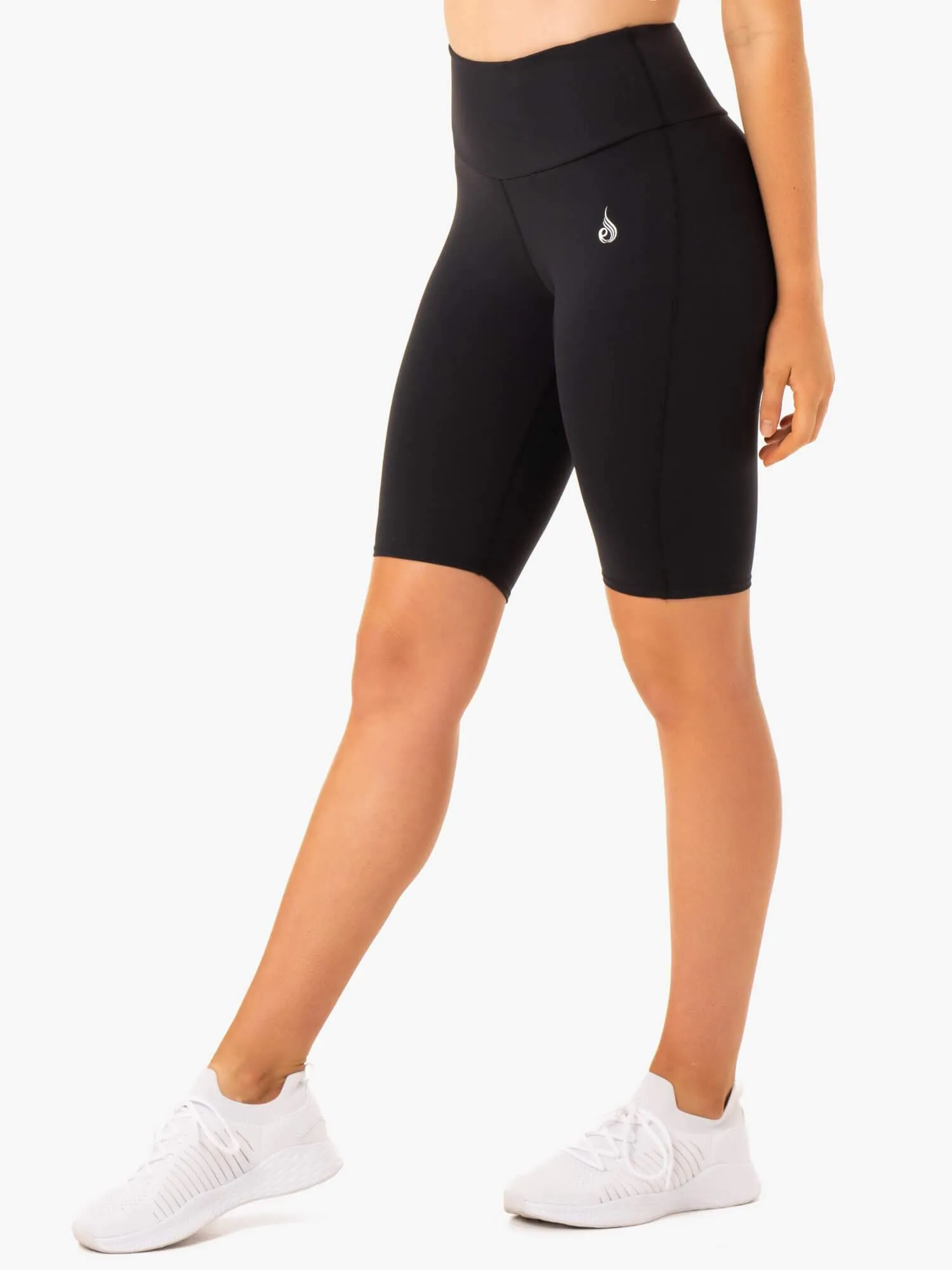 Staples Scrunch Bum Bike Shorts - Black crossfit gear
