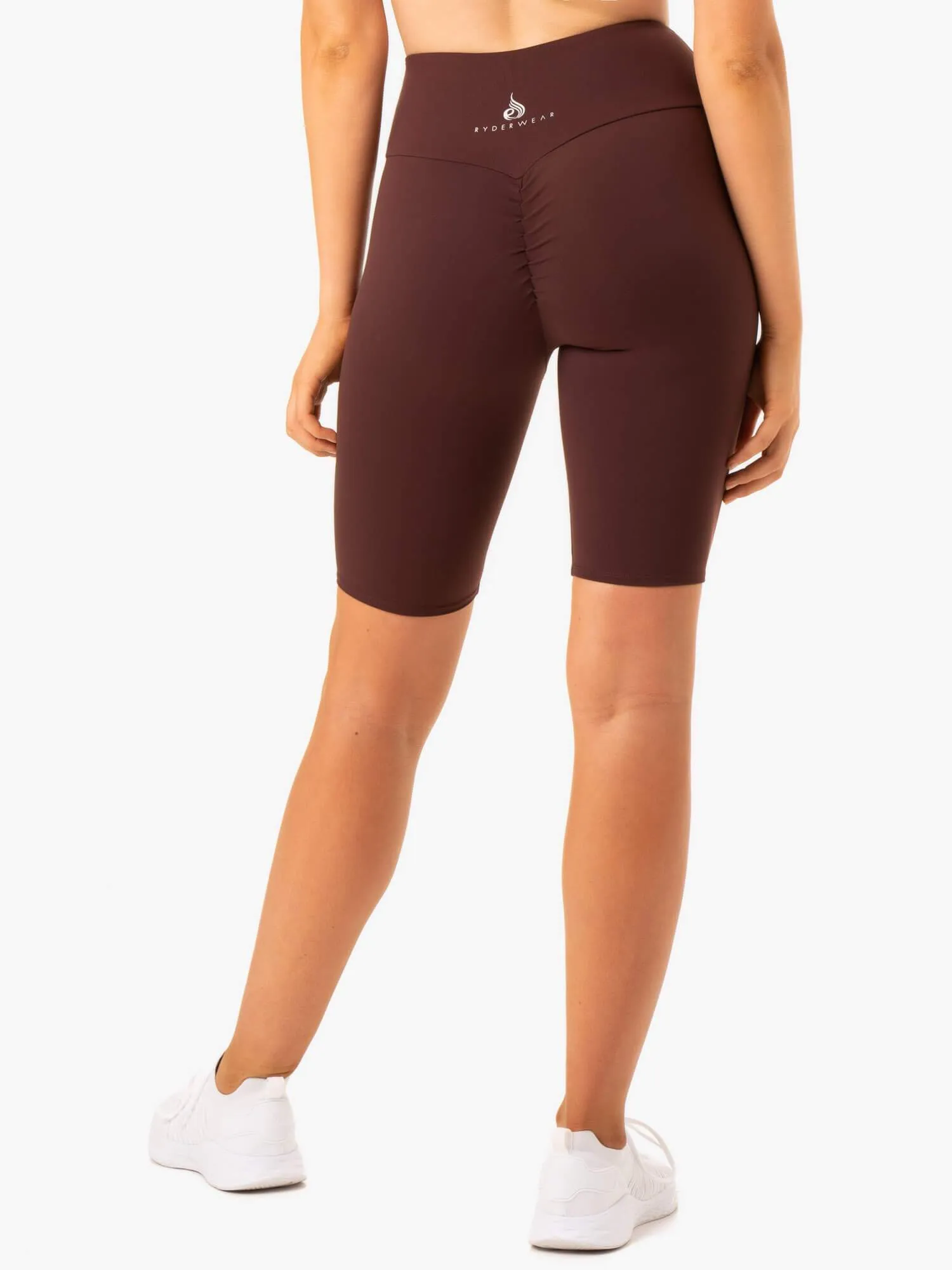 Staples Scrunch Bum Bike Shorts - Chocolate breathable zones