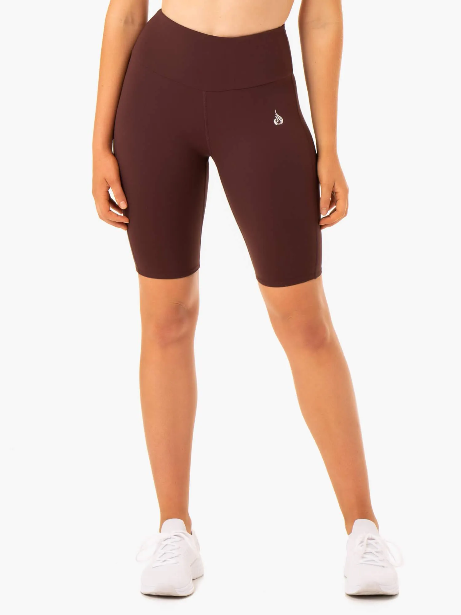 Staples Scrunch Bum Bike Shorts - Chocolate travel gear