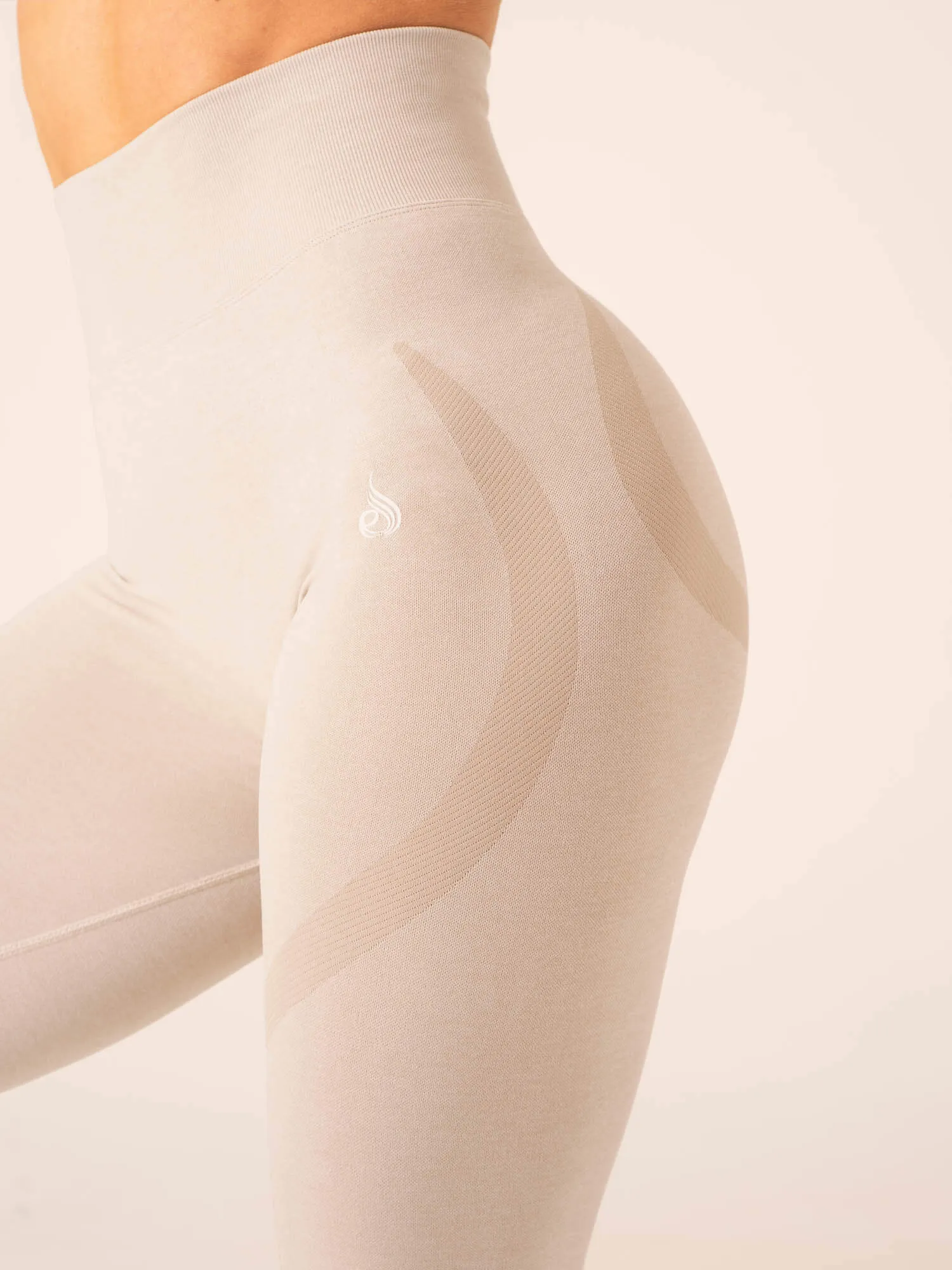Staples Seamless Leggings - Stone Marl Chic fabric
