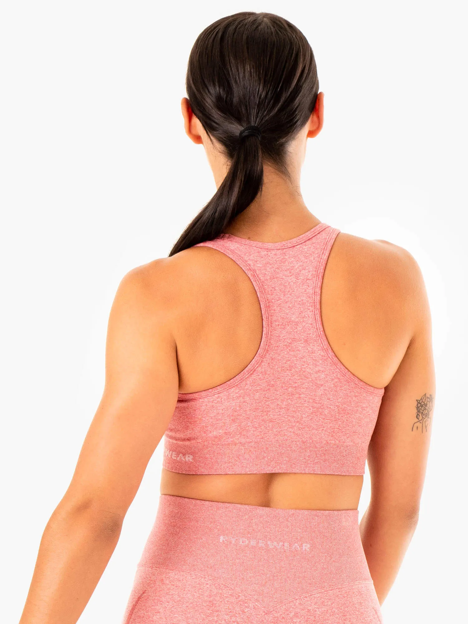 Staples Seamless Racer Back Sports Bra - Pink Marl Shape Fit