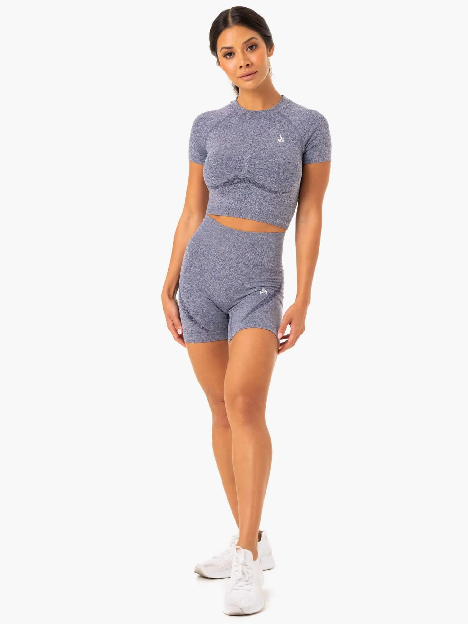 Staples Seamless T-Shirt - Navy Marl trend match