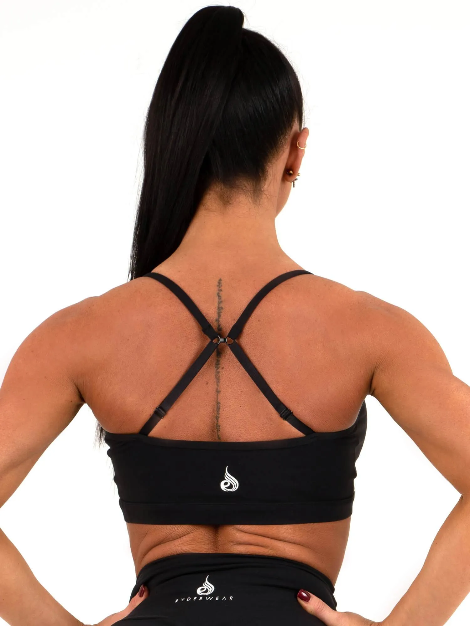 Staples Sports Bra - Black Ventilation Holes