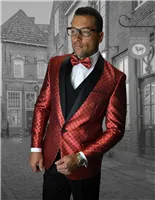 Statement | Bellagio 3-Piece Modern Tuxedo Suit fashion silhouette