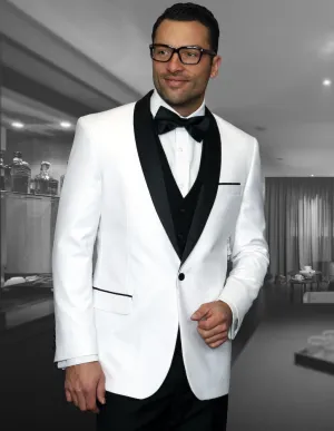 Statement Encore White Tuxedo Modern Fit urban chic