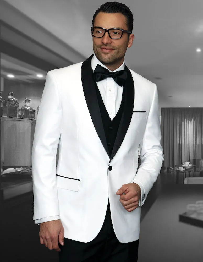 Statement Encore White Tuxedo Modern Fit urban chic