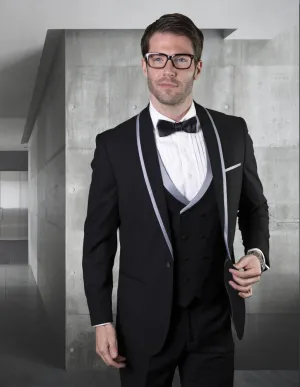 Statement Genova 2 Grey Tuxedo Modern Fit modern tailoring