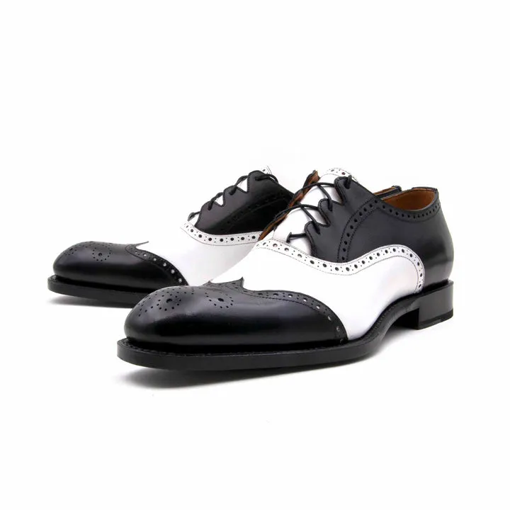 Stephen Lace Up Shoes - Black/White support mode