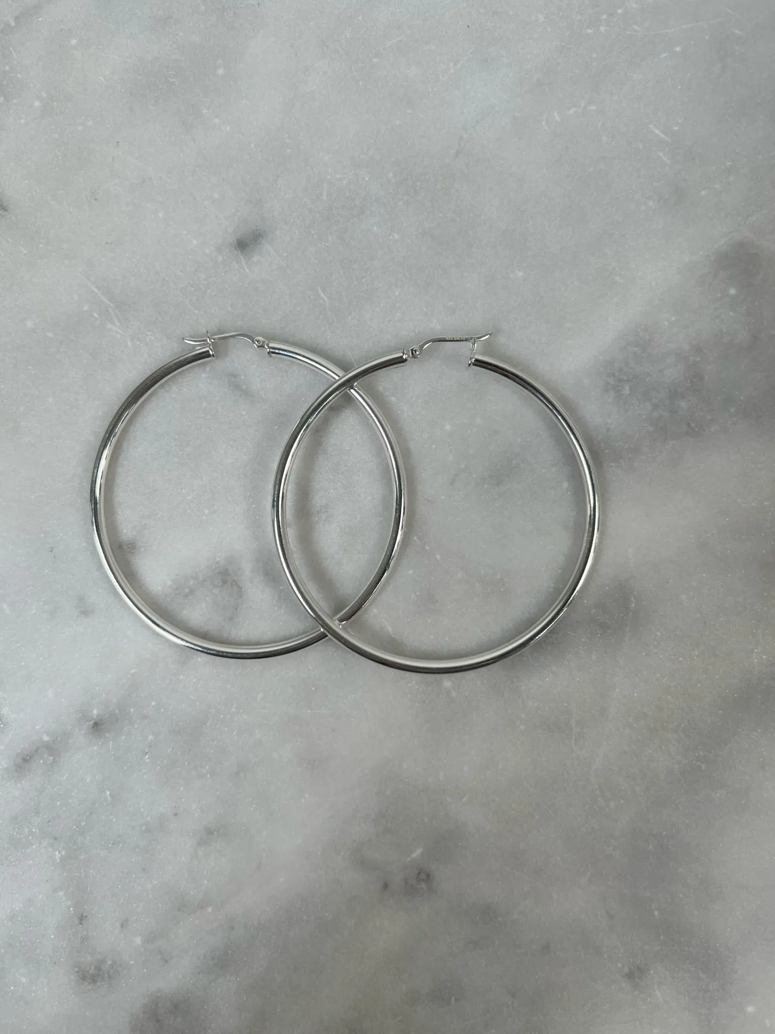 Sterling Large Hoop father pride
