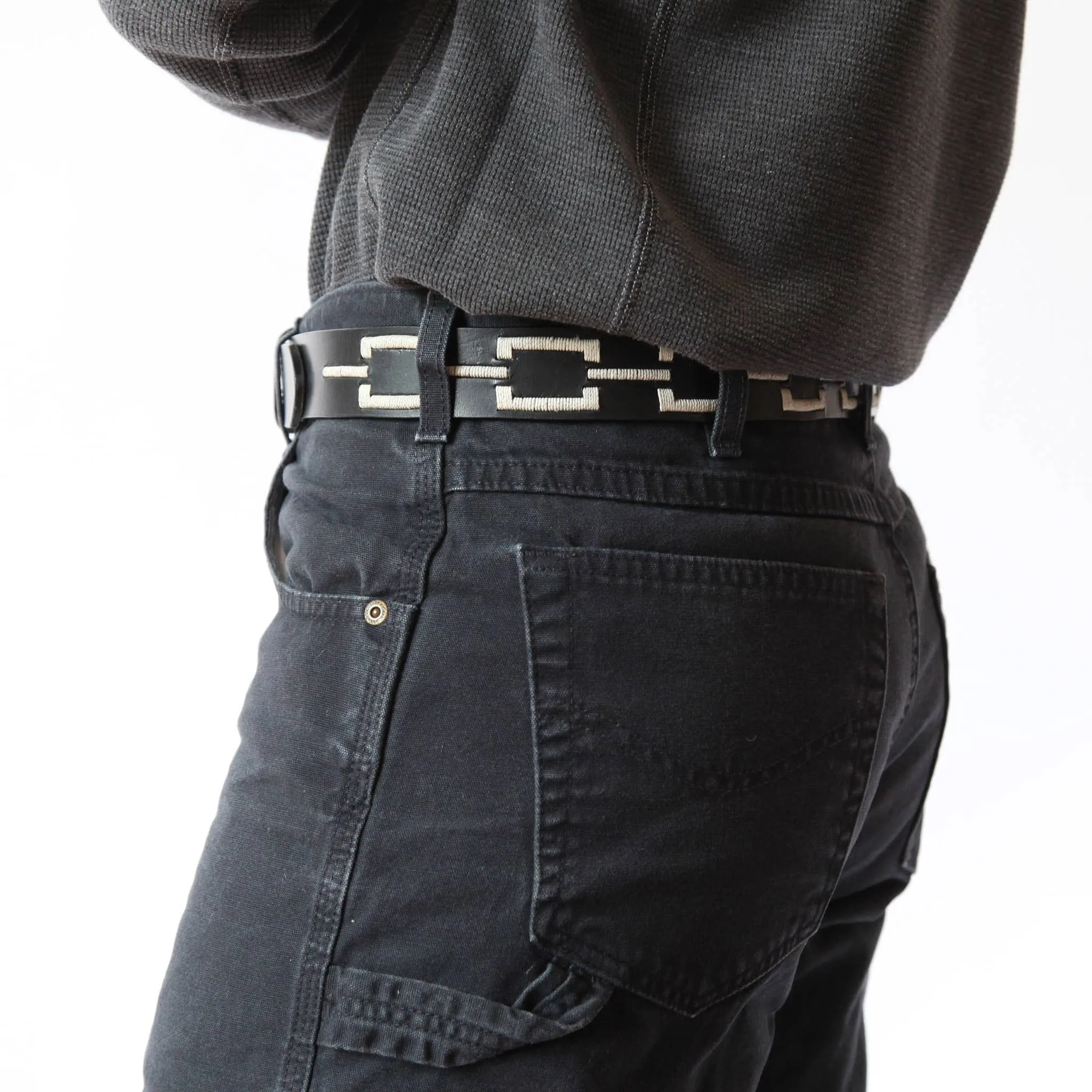 Stick & Ball - Correntino Polo Belt - Black/Ivory gender neutral