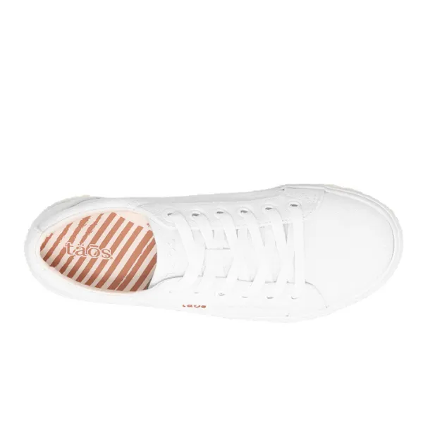 Taos Women's Plim Soul Lux White Leather fashion vibe