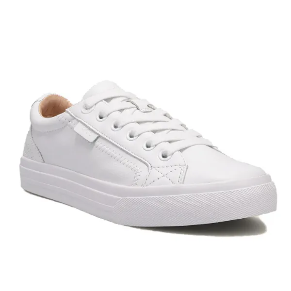 Taos Women's Plim Soul Lux White Leather sporty vibe