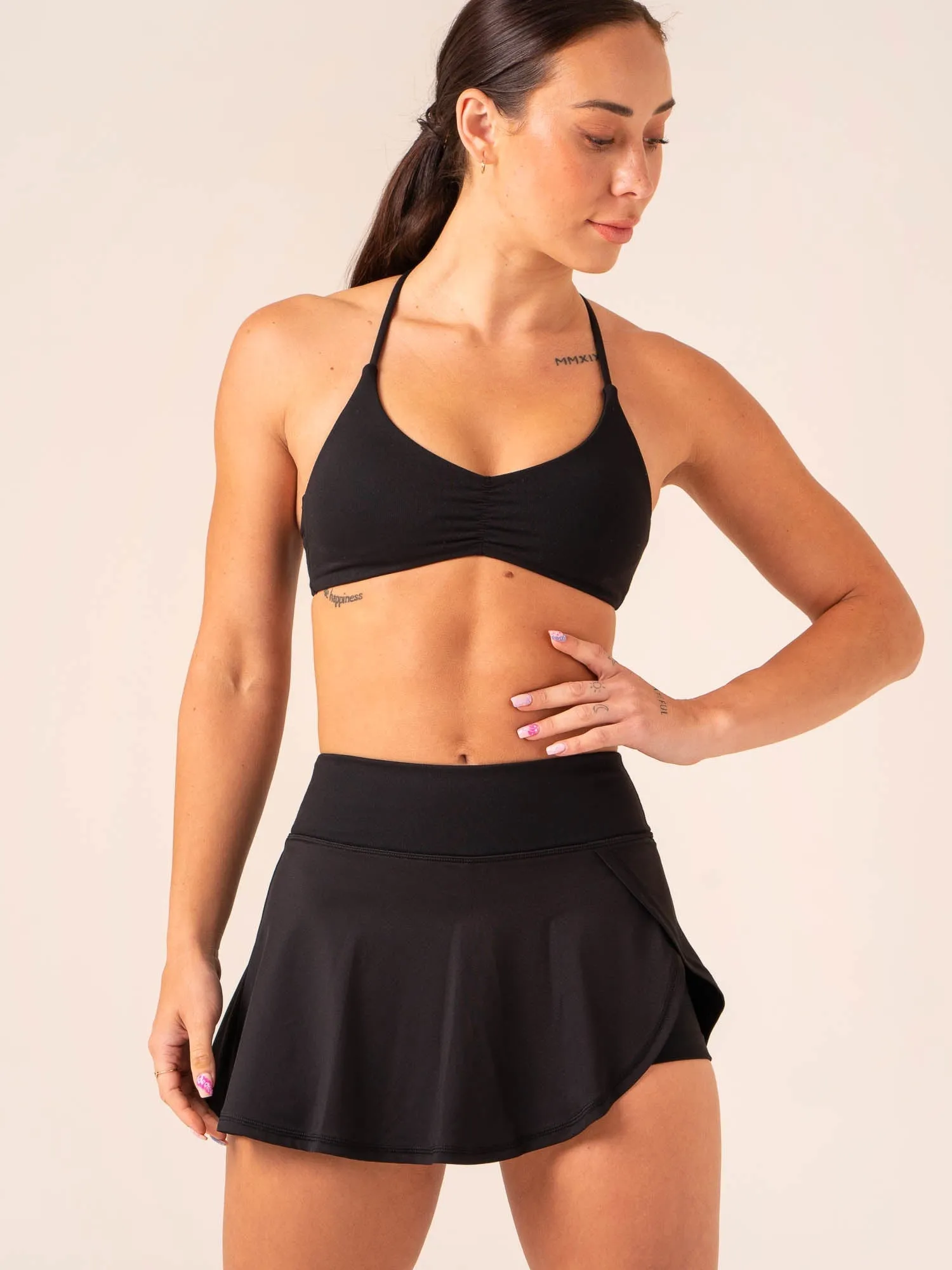 Tempo Skort - Black athletic shorts