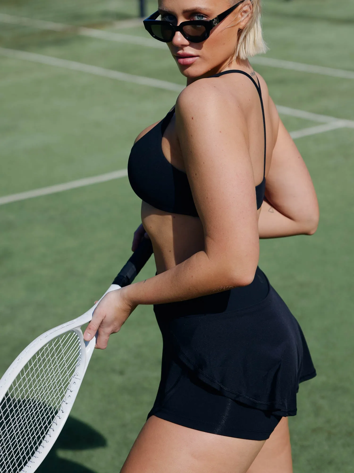 Tempo Skort - Black durable fabric