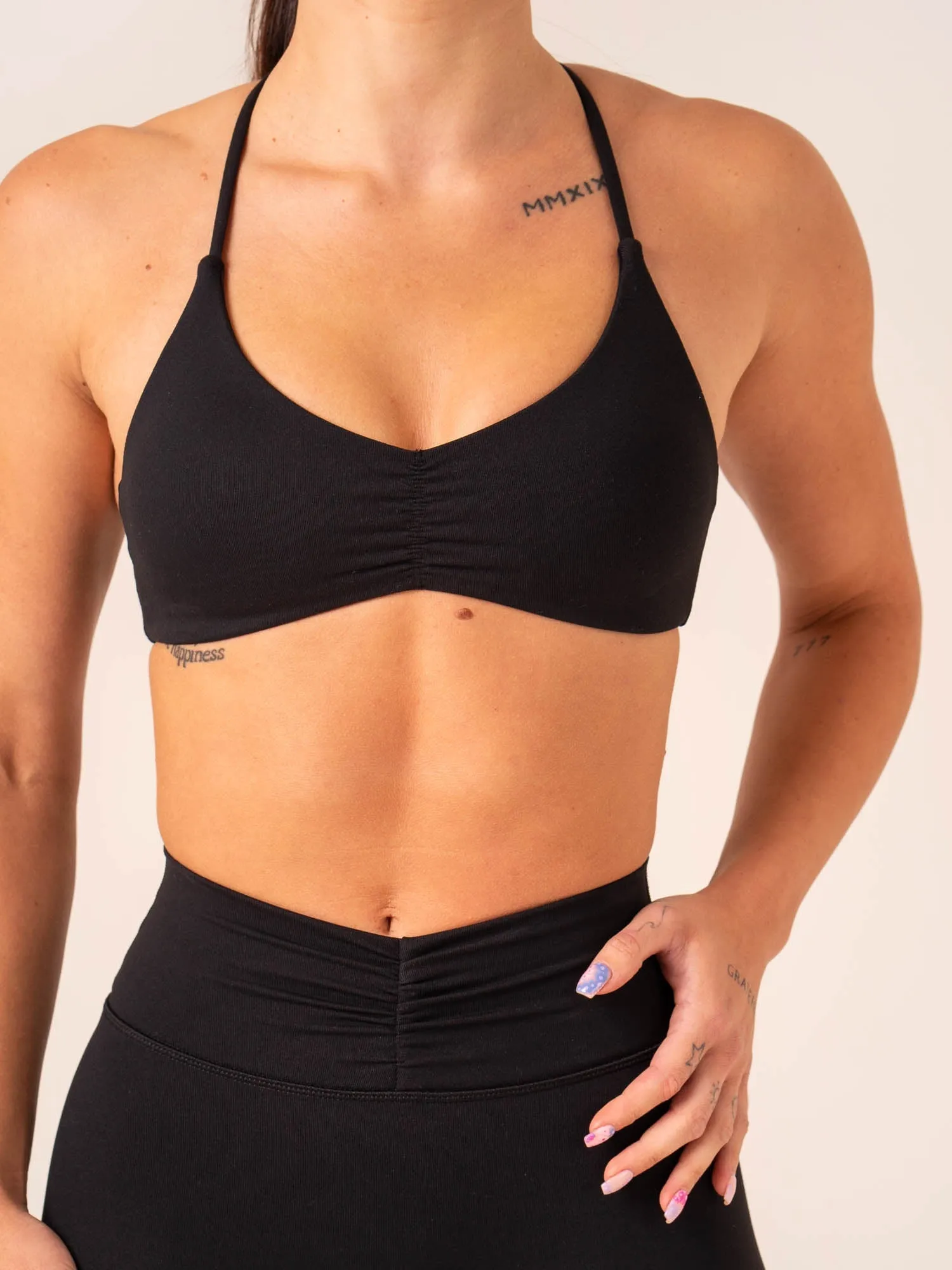 Tempo Sports Bra - Black Air Flow