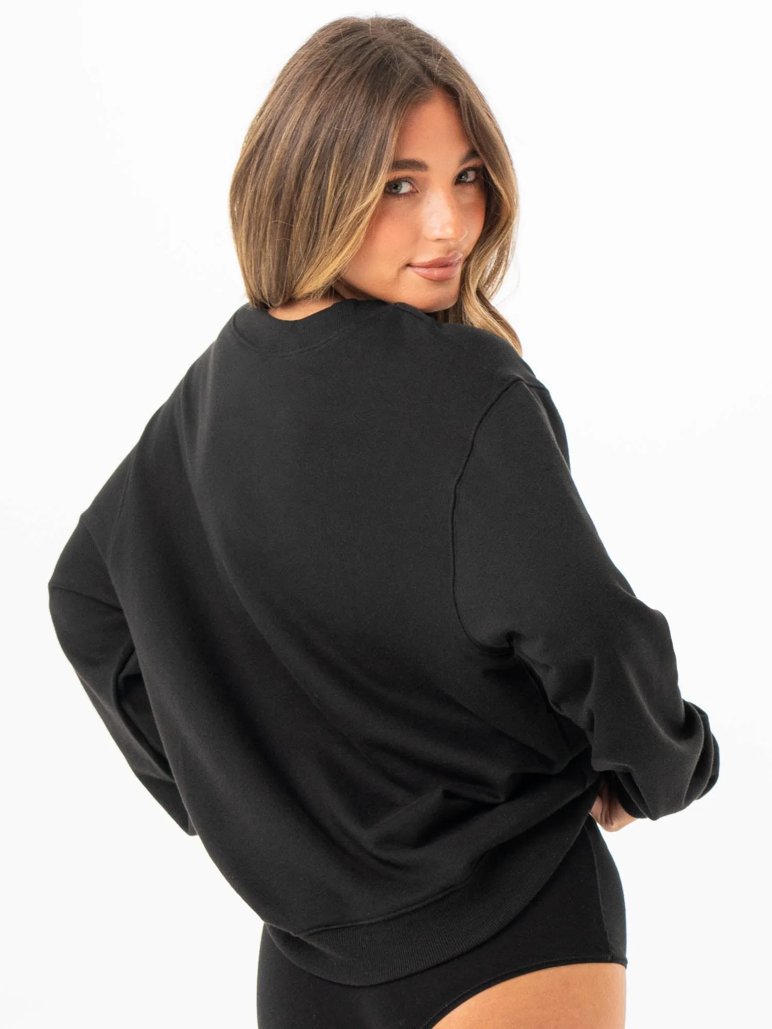 Tempo Sweater - Black Lightweight Fabric