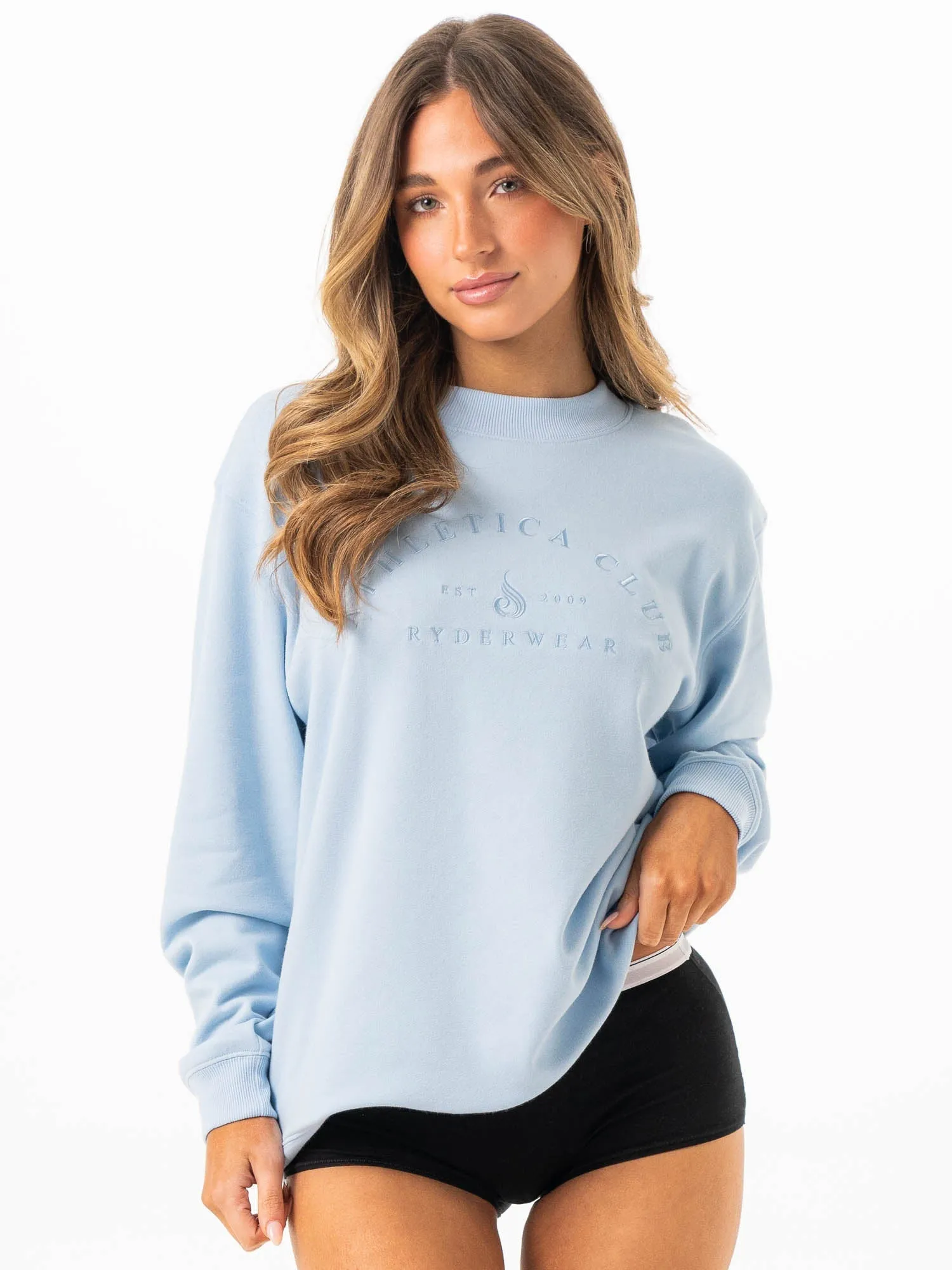 Tempo Sweater - Sky Blue color choice