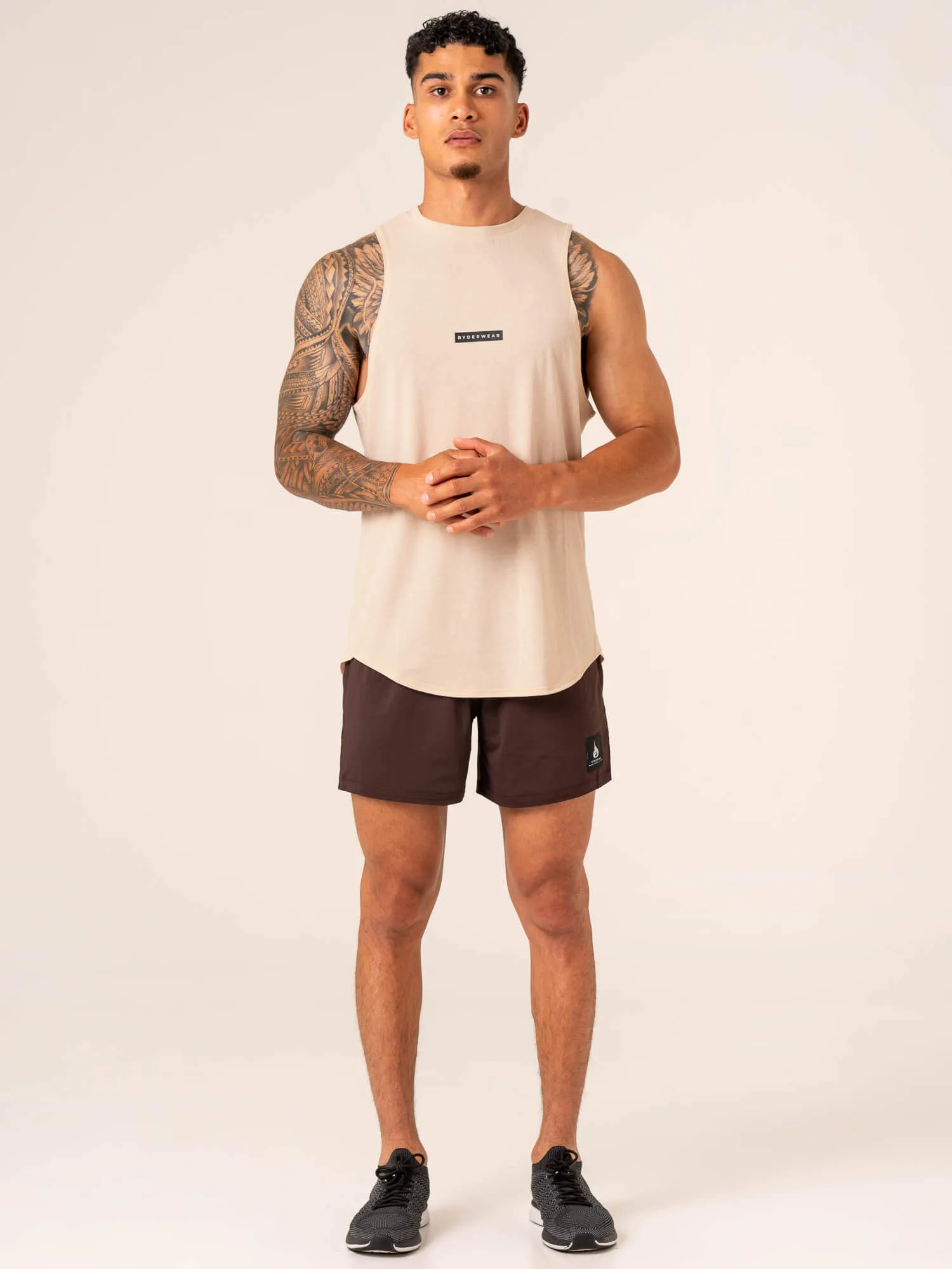Terrain Mesh Gym Shorts - Dark Oak fitness apparel