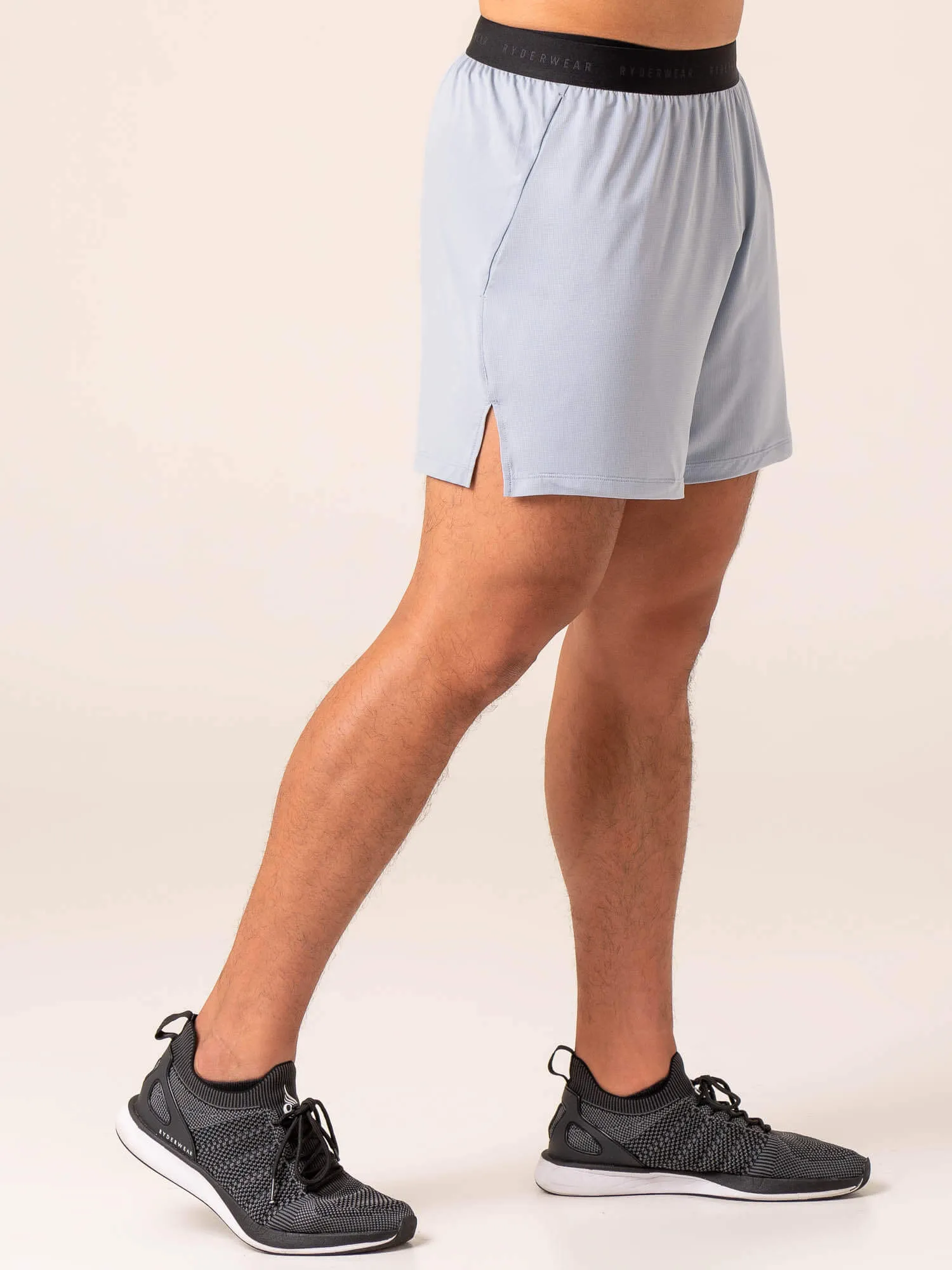 Terrain Mesh Gym Shorts - Ice Blue endurance wear