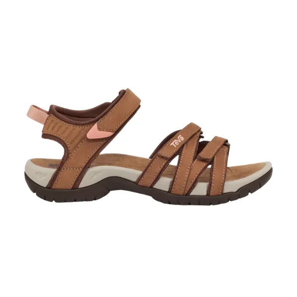 Teva Women's Tirra Leather Brown flexible grip