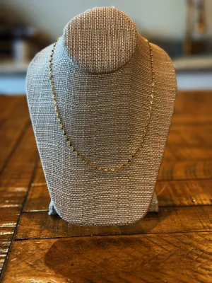 Thin Gold Necklace Youthful Fashion