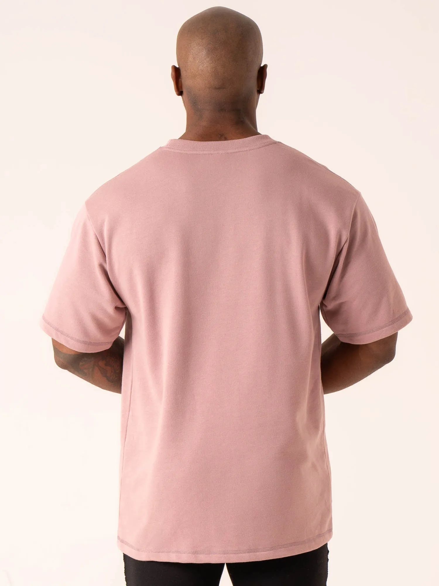 Throwback Oversized Fleece T-Shirt - Cinder festival spirit