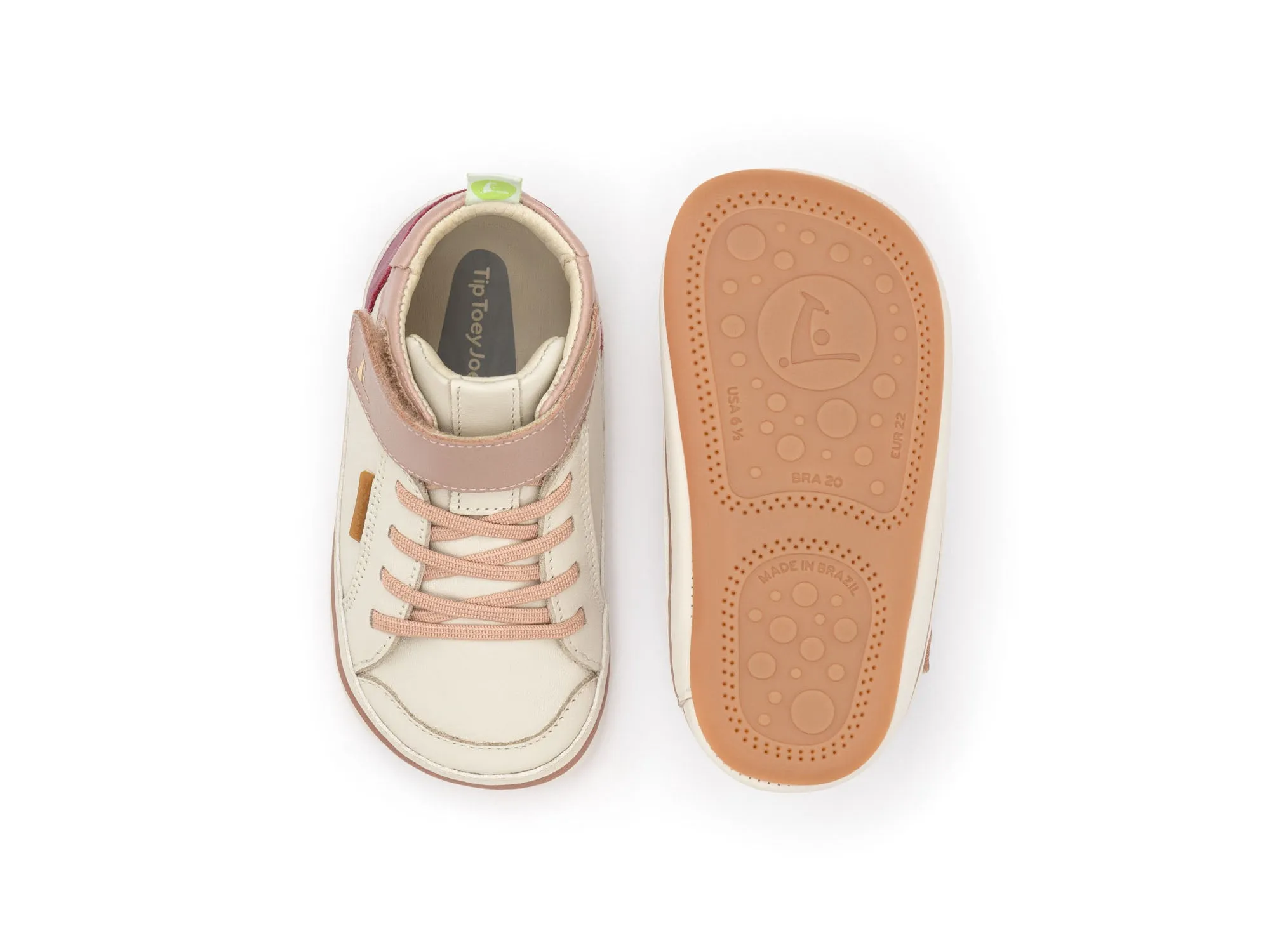 Tip Toey Joey Boy's And Girl's Alley Casual Shoes - Tapioca / Pink Dream breeze path
