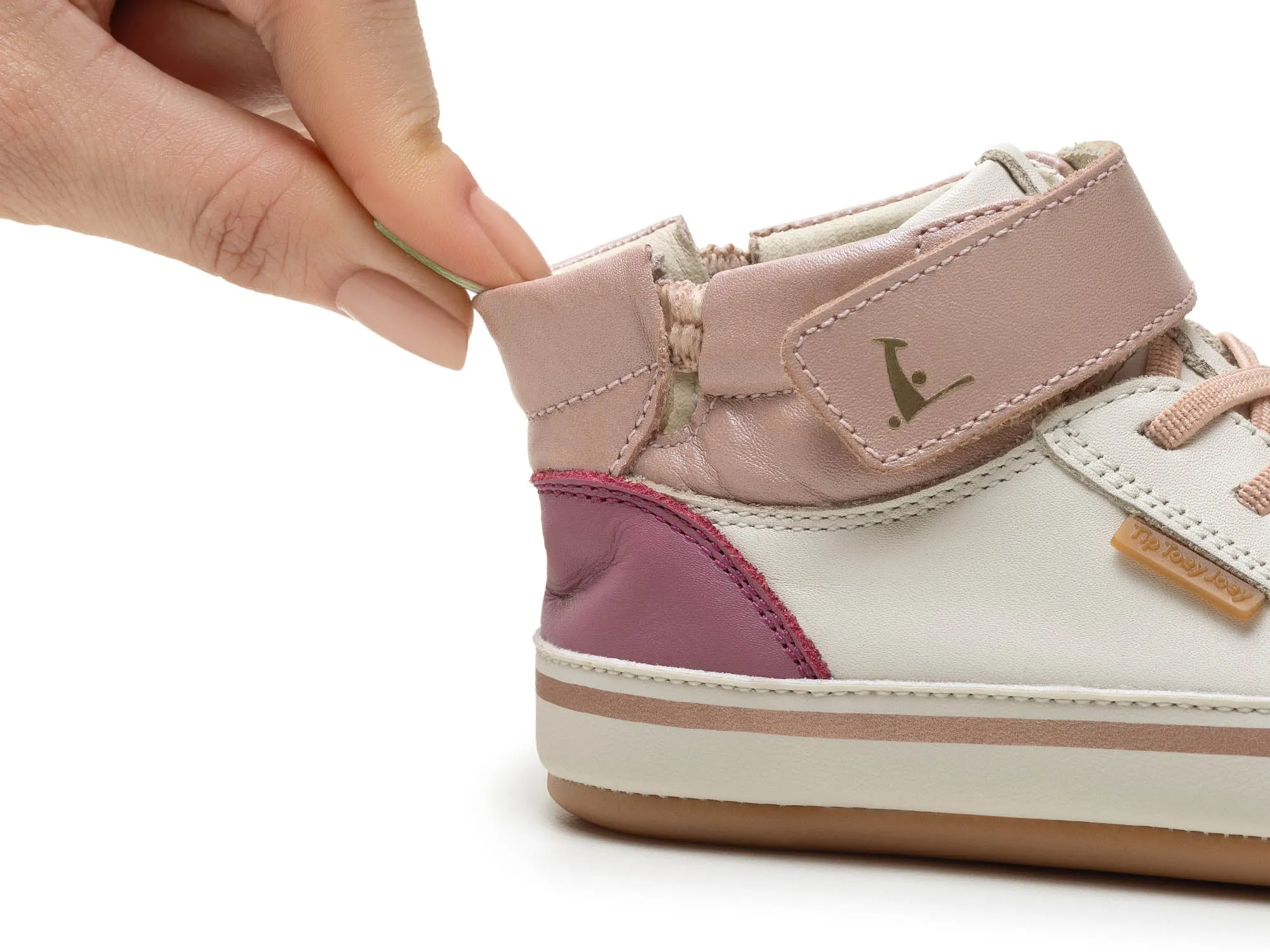 Tip Toey Joey Boy's And Girl's Alley Casual Shoes - Tapioca / Pink Dream cool breeze