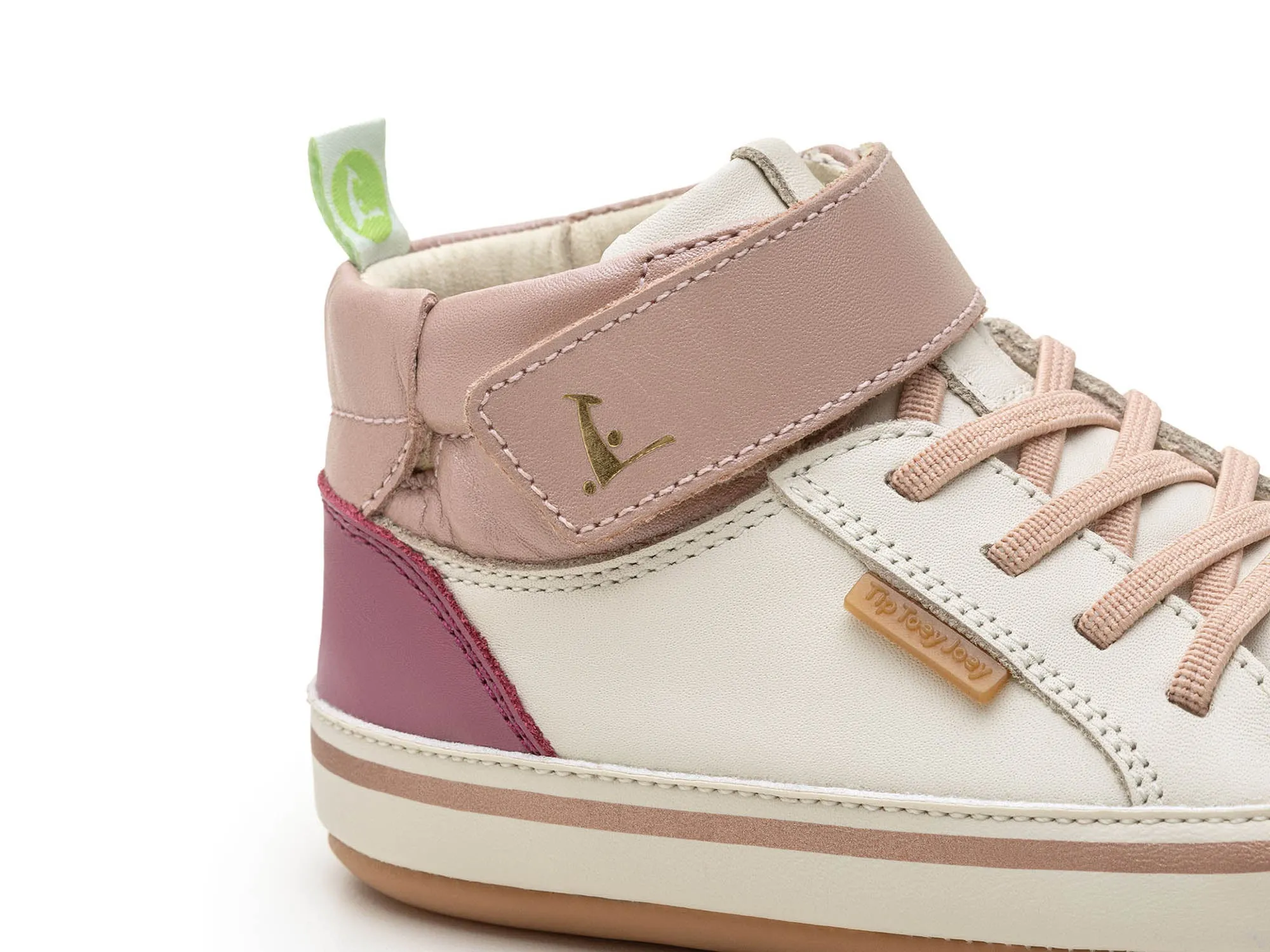 Tip Toey Joey Boy's And Girl's Alley Casual Shoes - Tapioca / Pink Dream sunny day