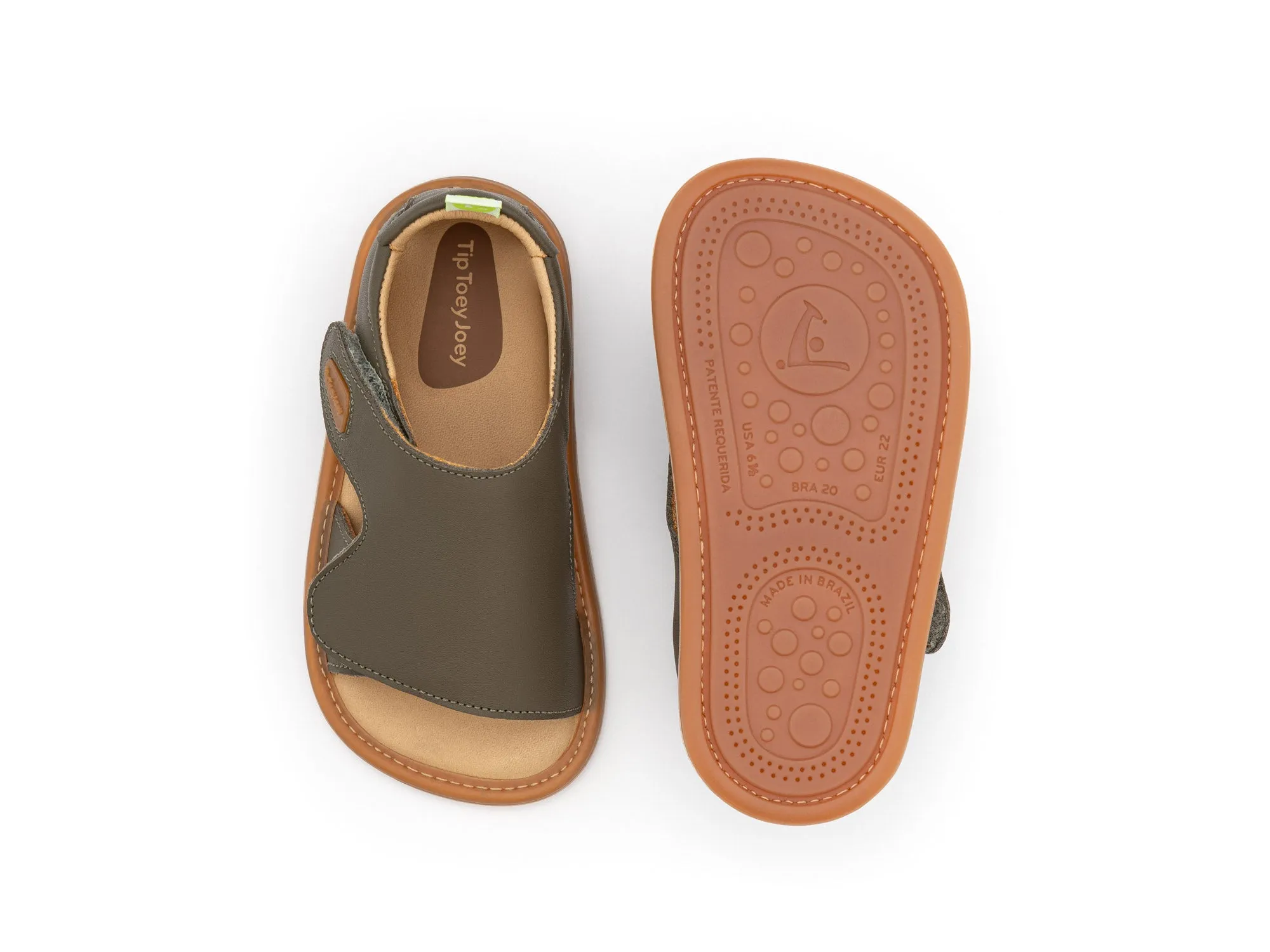 Tip Toey Joey Boy's and Girl's Boomy Sandals - Mineral Green Calm Air