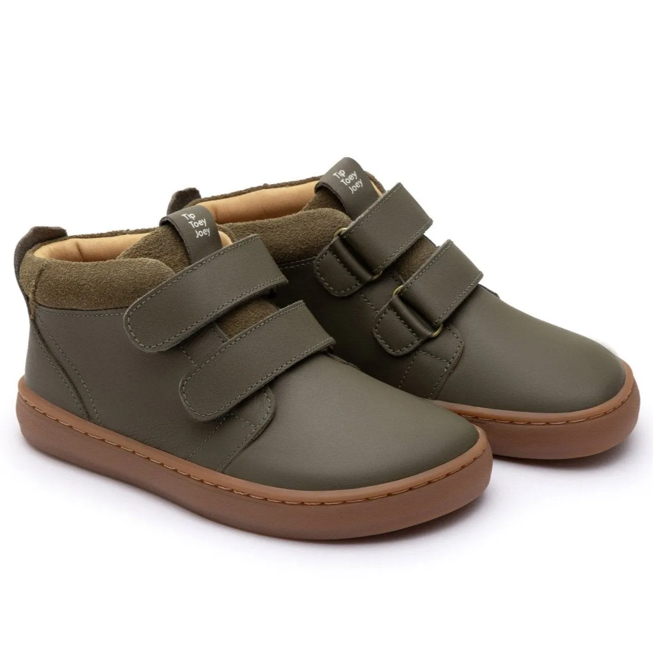 Tip Toey Joey Boy's and Girl's Cascade Boots - Mineral Green / Olive Suede style boost