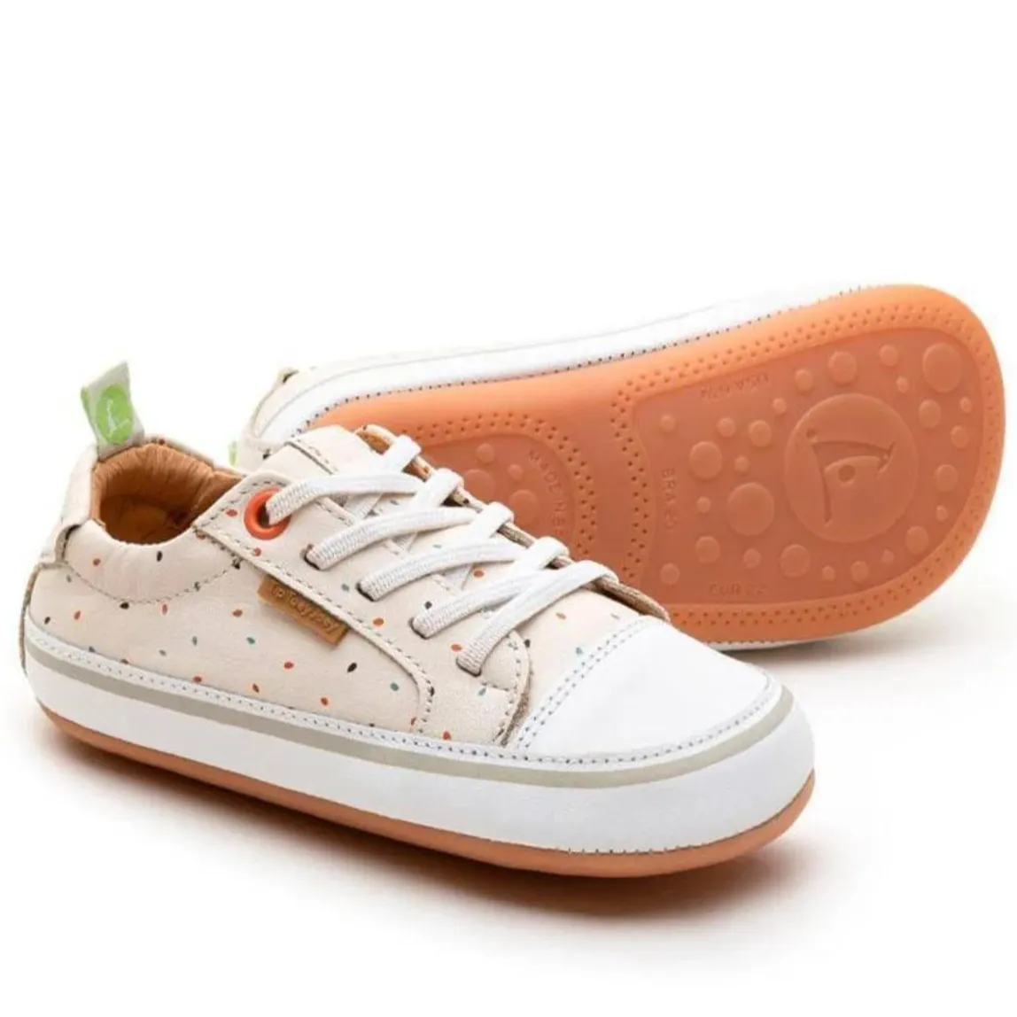 Tip Toey Joey Boy's and Girl's Funky Colors Sneakers, Tapioca Seeds weekend feel
