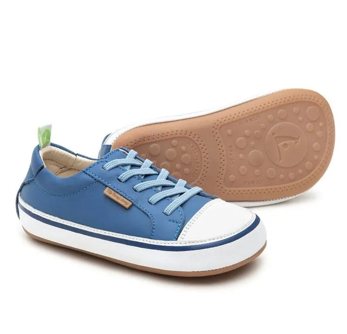 Tip Toey Joey Boy's and Girl's Funky Sneakers, Blue Tang/White style flex