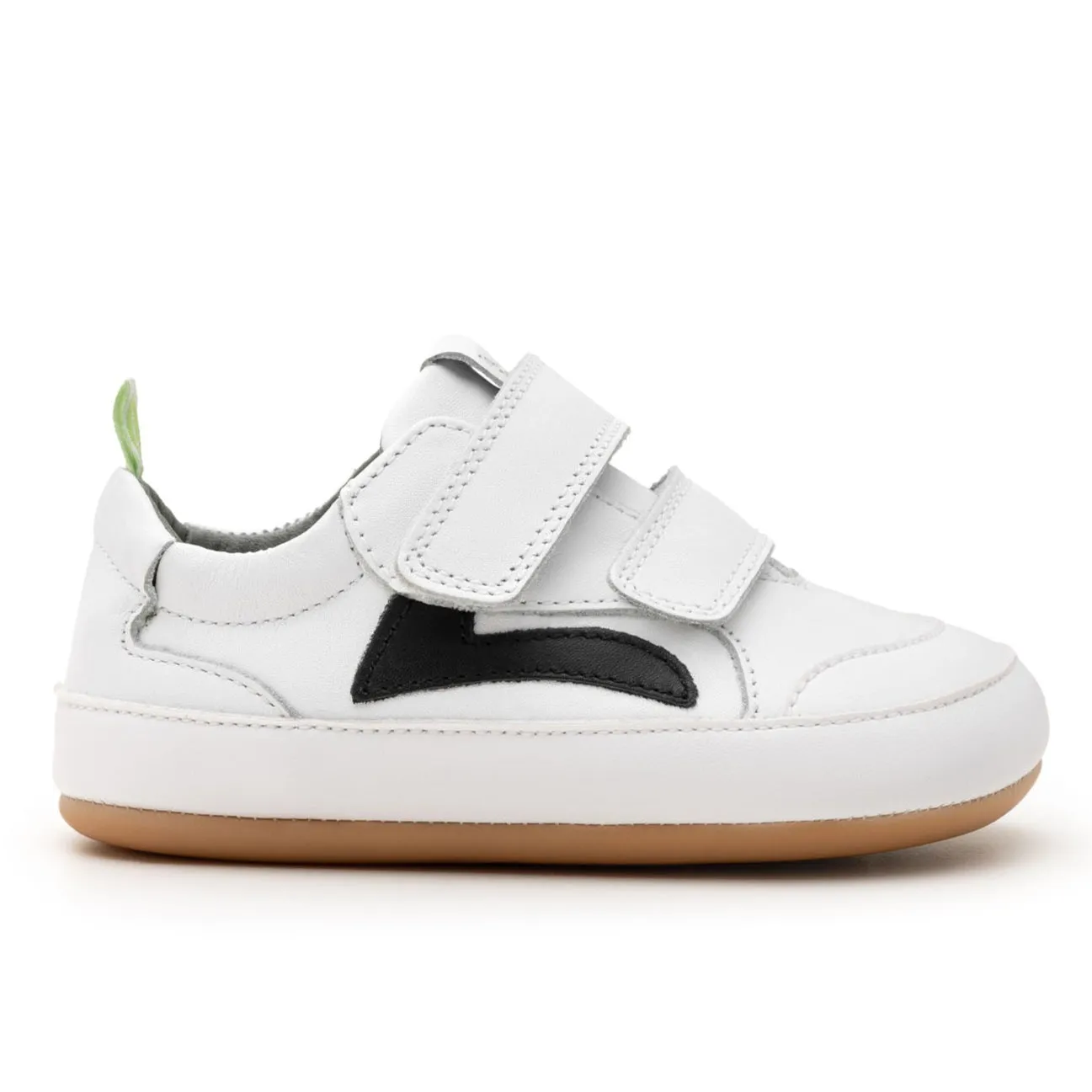 Tip Toey Joey Boy's And Girl's Landy Sneakers - White / Black style easy