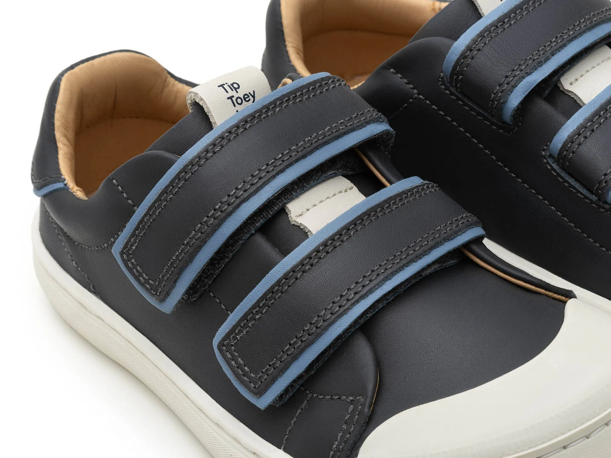 Tip Toey Joey Boy's and Girl's Ramp Colors Sneakers - Ash / Denim / Denim street mood