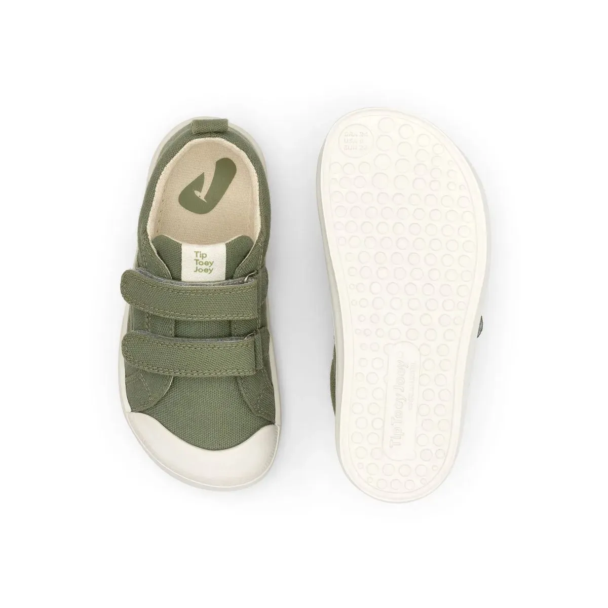 Tip Toey Joey Boy's and Girl's Ramp Green Sneakers - Lona Verde Pistache dress down