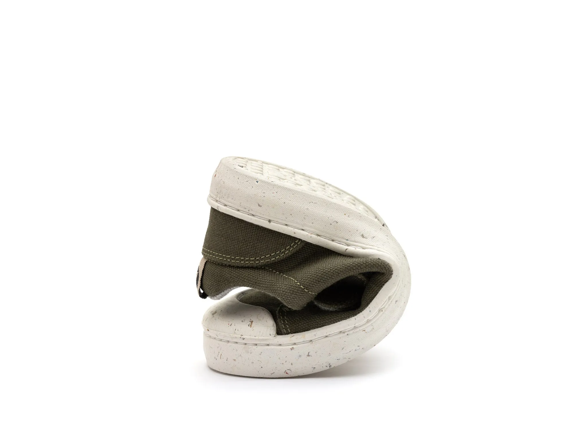 Tip Toey Joey Boy's And Girl's Ramp Green Sneakers - Verde Musgo Eco Canvas easy match