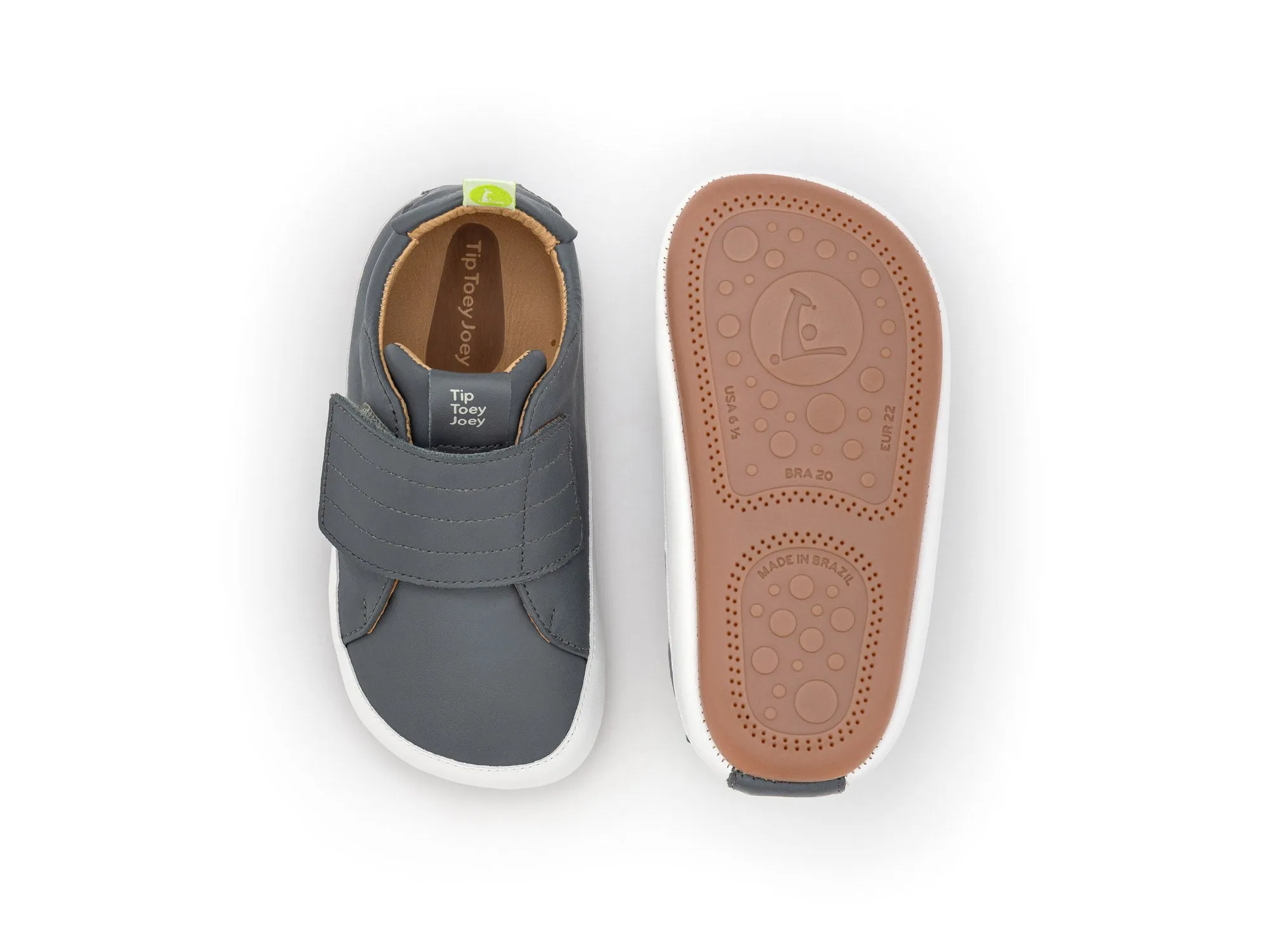 Tip Toey Joey Boy's Friendly Sneakers - Slate Blue Weekend Stroll