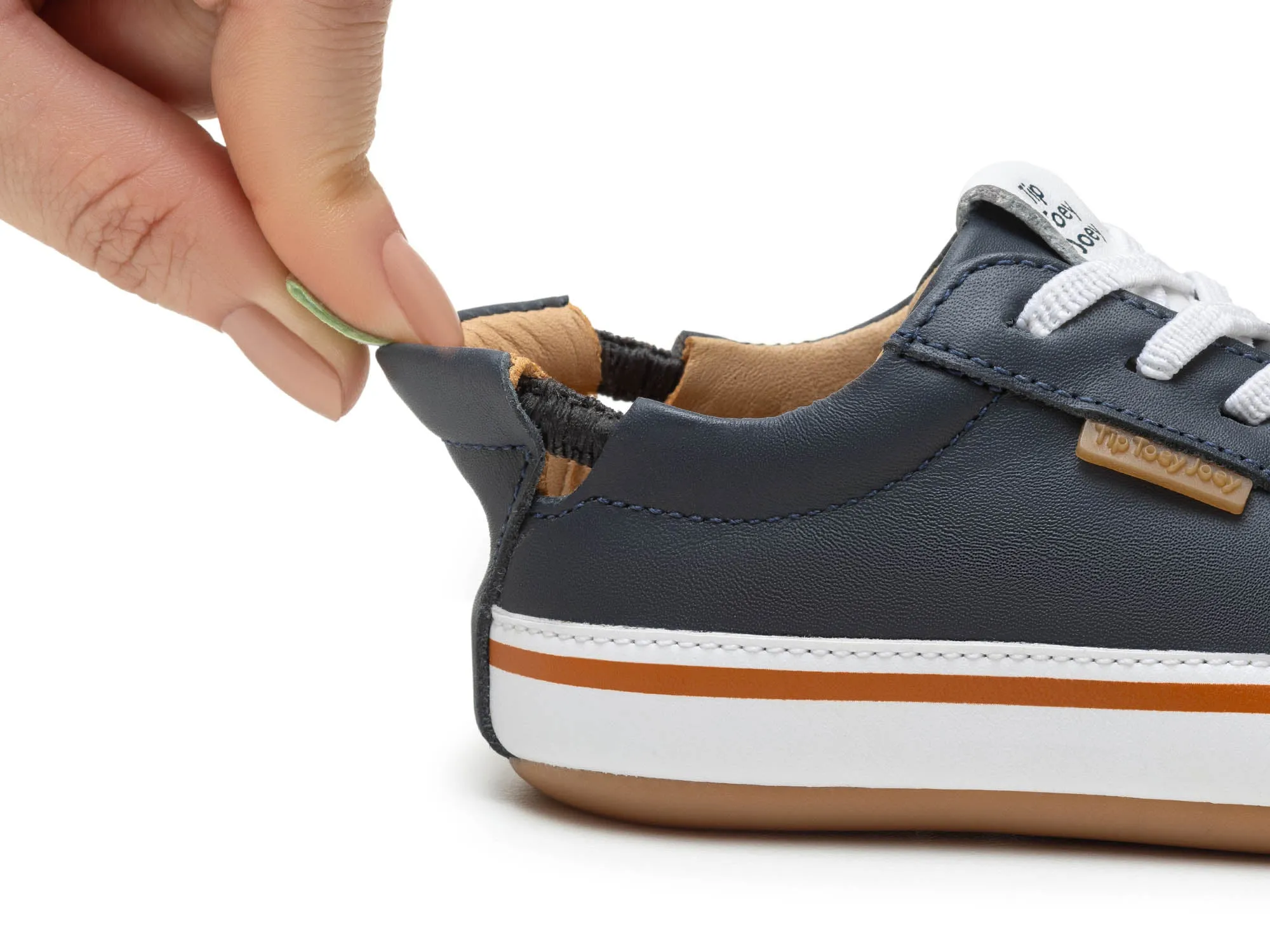 Tip Toey Joey Boy's Funky Casual Shoes - Navy / White sleek walk
