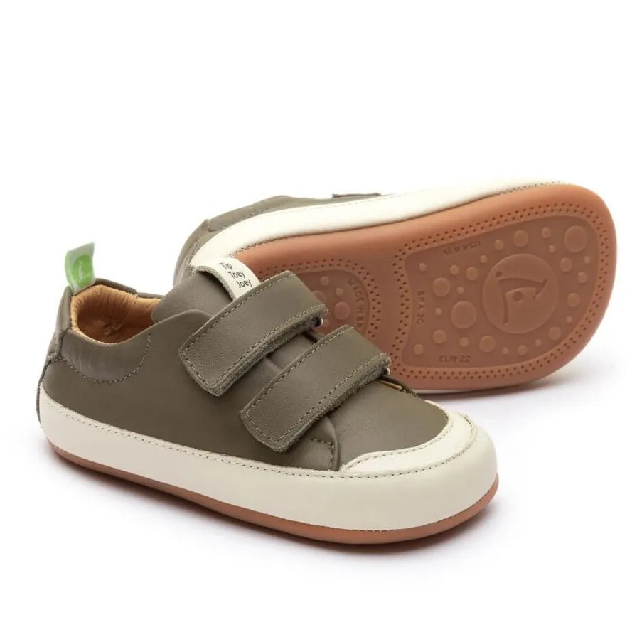 Tip Toey Joey Girl's and Boy's Bossy Sneakers, Mineral Green/Tapioca true style